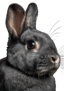 Dwarf Rabbit Portrait Vinyl Car Decal Sticker – Waterproof & UV-Resistant 