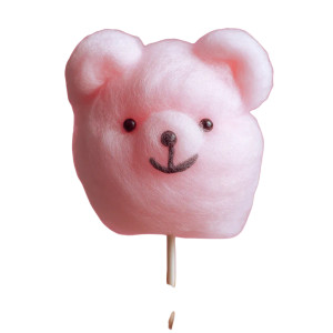 Cotton Candy Bear Vinyl Car Decal Sticker – Waterproof & UV-Resistant 