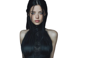 Gothic Beauty Portrait V6 Vinyl Car Decal Sticker – Waterproof & UV-Resistant 