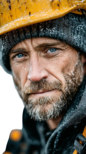 Determined Construction Worker Vinyl Car Decal Sticker – Waterproof & UV-Resistant 