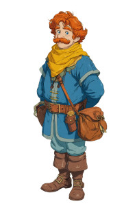 Halfling Character Art Vinyl Car Decal Sticker – Waterproof & UV-Resistant 
