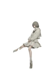 Emerging Girl V3 Vinyl Car Decal Sticker – Waterproof & UV-Resistant 