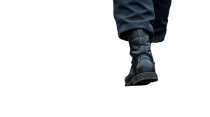 China Policeman Walking Vinyl Car Decal Sticker – Waterproof & UV-Resistant 