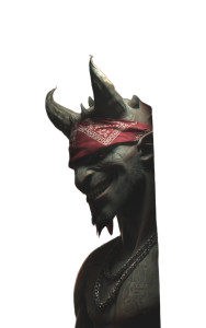 Sarcastic Demon Vinyl Car Decal Sticker – Waterproof & UV-Resistant 