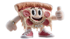 Pizza Mascot Vinyl Car Decal Sticker – Waterproof & UV-Resistant Pizza Mascot Vinyl Car Decal Sticker – Waterproof & UV-Resistant
