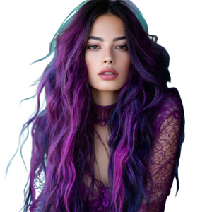 Purple-Haired Fashionista Vinyl Car Decal Sticker – Waterproof & UV-Resistant Purple-Haired Fashionista Vinyl Car Decal Sticker – Waterproof & UV-Resistant