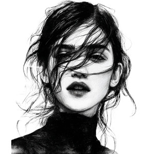 Glitch Art Portrait V5 Vinyl Car Decal Sticker – Waterproof & UV-Resistant 