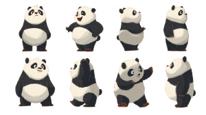 Giant Panda Illustration Vinyl Car Decal Sticker – Waterproof & UV-Resistant Giant Panda Illustration Vinyl Car Decal Sticker – Waterproof & UV-Resistant