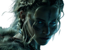 Viking Woman Rune Vinyl Car Decal Sticker – Waterproof & UV-Resistant 