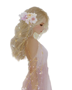 Ethereal Moon Maiden V2 Vinyl Car Decal Sticker – Waterproof & UV-Resistant 