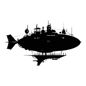 Steampunk Airship V2 Vinyl Car Decal Sticker – Waterproof & UV-Resistant Steampunk Airship V2 Vinyl Car Decal Sticker – Waterproof & UV-Resistant