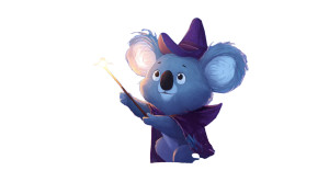 Magician Koala Vinyl Car Decal Sticker – Waterproof & UV-Resistant Magician Koala Vinyl Car Decal Sticker – Waterproof & UV-Resistant