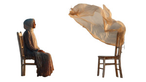 Arab Girl Beach Scene Vinyl Car Decal Sticker – Waterproof & UV-Resistant 