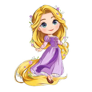 Chibi Rapunzel Illustration Vinyl Car Decal Sticker – Waterproof & UV-Resistant Chibi Rapunzel Illustration Vinyl Car Decal Sticker – Waterproof & UV-Resistant
