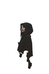 Mysterious Hooded Woman V4 Vinyl Car Decal Sticker – Waterproof & UV-Resistant 