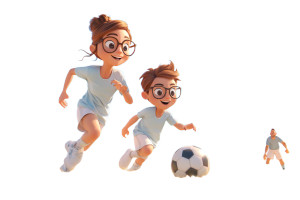 Soccer Family Fun Vinyl Car Decal Sticker – Waterproof & UV-Resistant 