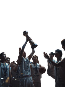 Basketball Victory Cheer Vinyl Car Decal Sticker – Waterproof & UV-Resistant 