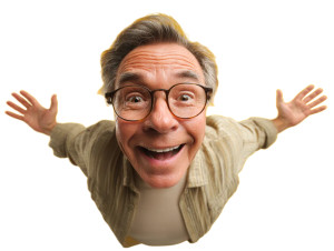 Excited Winner Vinyl Car Decal Sticker – Waterproof & UV-Resistant 