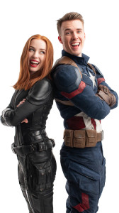 Cosplay Duo Standoff Vinyl Car Decal Sticker – Waterproof & UV-Resistant 