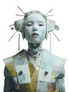 Geisha Robot Vinyl Car Decal Sticker – Waterproof & UV-Resistant Geisha Robot Vinyl Car Decal Sticker – Waterproof & UV-Resistant