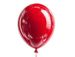 Glossy Red Balloon Vinyl Car Decal Sticker – Waterproof & UV-Resistant 