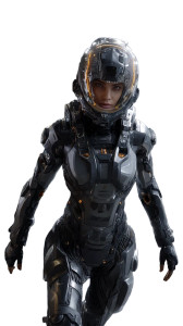 Futuristic Soldier V8 Vinyl Car Decal Sticker – Waterproof & UV-Resistant 