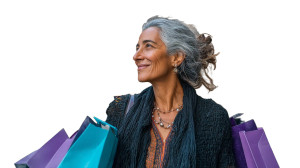 Joyful Luxury Shopper Vinyl Car Decal Sticker – Waterproof & UV-Resistant 