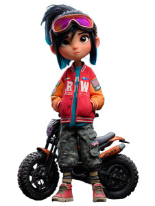 Cartoon Motorcycle Girl Vinyl Car Decal Sticker – Waterproof & UV-Resistant Cartoon Motorcycle Girl Vinyl Car Decal Sticker – Waterproof & UV-Resistant