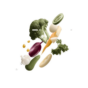 Floating Vegetables Vinyl Car Decal Sticker – Waterproof & UV-Resistant 