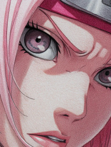 Sakura Close-Up V2 Vinyl Car Decal Sticker – Waterproof & UV-Resistant 