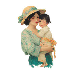 Vietnamese Mother Illustration Vinyl Car Decal Sticker – Waterproof & UV-Resistant 