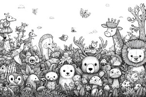 Doodle Art Creatures Vinyl Car Decal Sticker – Waterproof & UV-Resistant 