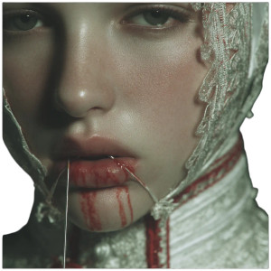 Sewn Mouth V3 Vinyl Car Decal Sticker – Waterproof & UV-Resistant 