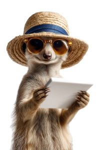 Einstein And Meerkat Vinyl Car Decal Sticker – Waterproof & UV-Resistant 