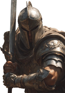 Medieval Knight V39 Vinyl Car Decal Sticker – Waterproof & UV-Resistant 