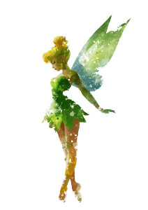 Tinker Bell Watercolor Vinyl Car Decal Sticker – Waterproof & UV-Resistant 