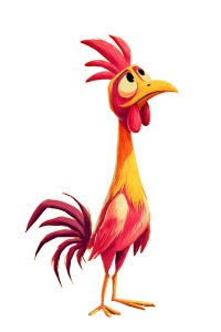 Frazzled Chicken Vinyl Car Decal Sticker – Waterproof & UV-Resistant 