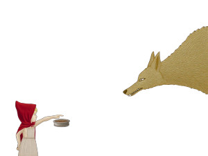 Red Riding Hood V5 Vinyl Car Decal Sticker – Waterproof & UV-Resistant 