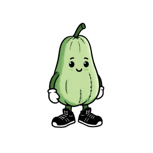 Chayote Mascot Vinyl Car Decal Sticker – Waterproof & UV-Resistant Chayote Mascot Vinyl Car Decal Sticker – Waterproof & UV-Resistant
