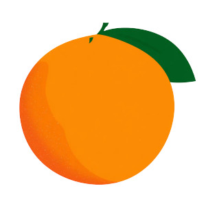 Giant Orange Fruit Vinyl Car Decal Sticker – Waterproof & UV-Resistant 