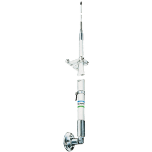 Enhance Your Communication with Shakespeare 23' Two Piece SSB Whip Antenna | White Antenna with Chrome Plated Brass Ferrule Enhance Your Communication with Shakespeare 23' Two Piece SSB Whip Antenna | White Antenna with Chrome Plated Brass Ferrule