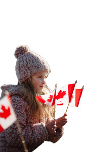 Kids With Flags Vinyl Car Decal Sticker – Waterproof & UV-Resistant 