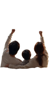 Japanese Family Cheering Vinyl Car Decal Sticker – Waterproof & UV-Resistant 