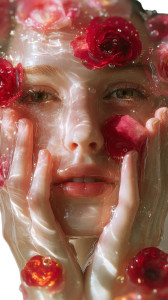 Rose-Embellished Beauty Vinyl Car Decal Sticker – Waterproof & UV-Resistant 