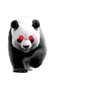 Angry Glowing Panda Vinyl Car Decal Sticker – Waterproof & UV-Resistant Angry Glowing Panda Vinyl Car Decal Sticker – Waterproof & UV-Resistant