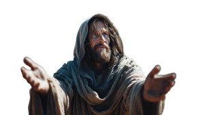 Vintage Jesus Portrait Vinyl Car Decal Sticker – Waterproof & UV-Resistant 