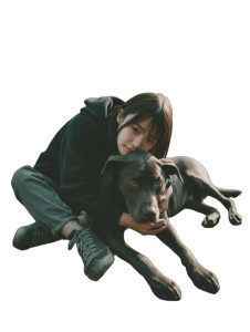 Japanese Girl With Dog Vinyl Car Decal Sticker – Waterproof & UV-Resistant Japanese Girl With Dog Vinyl Car Decal Sticker – Waterproof & UV-Resistant