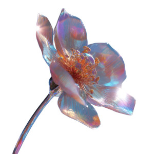 Holographic Flower V6 Vinyl Car Decal Sticker – Waterproof & UV-Resistant 