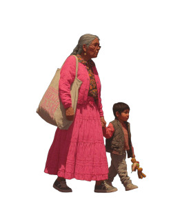 Elderly Woman With Child Vinyl Car Decal Sticker – Waterproof & UV-Resistant  Elderly Woman With Child Vinyl Car Decal Sticker – Waterproof & UV-Resistant