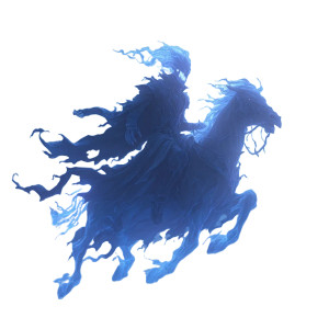 Silver Headless Horseman Vinyl Car Decal Sticker – Waterproof & UV-Resistant 